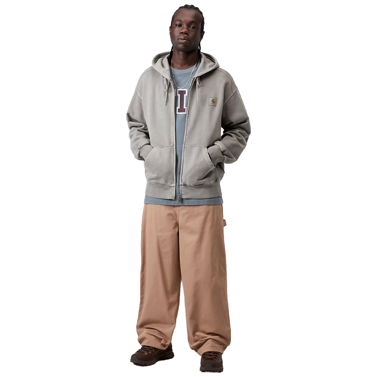 Carhartt WIP Nelson Hooded Jacket Yosemite Garment Dyed