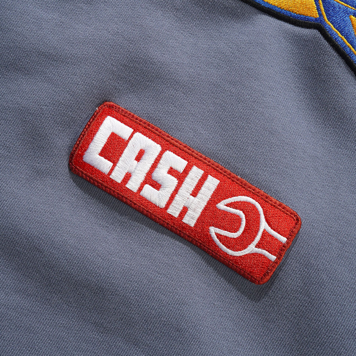 Cash Only Service Zip-Thru Hooded Sweater Washed Navy