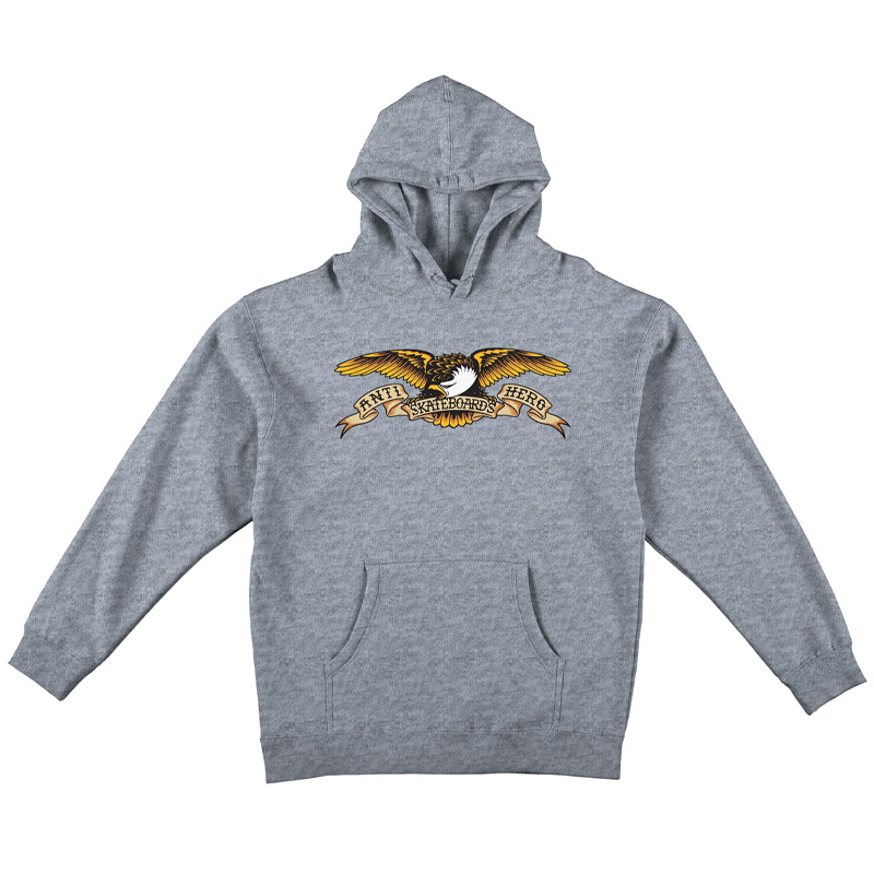 Anti Hero Eagle Hoodie Heather Grey Anti Hero Eagle Hoodie Heather Grey