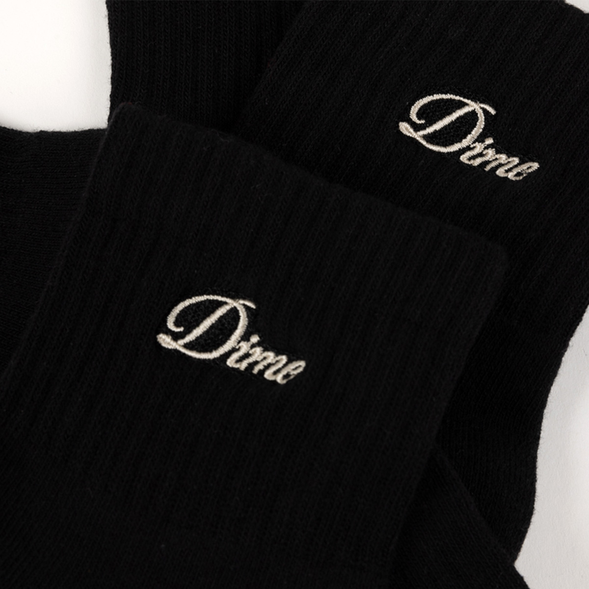 Dime Two Pack Ankle Socks Black