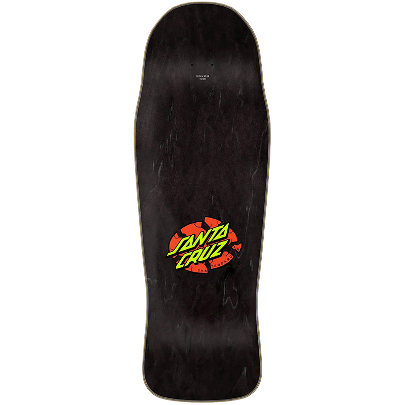 Santa Cruz Winkowski Ghrost Train Combo Shaped Skateboard Deck Black 10.3