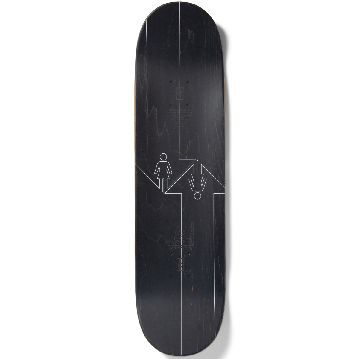 Girl McCranck Dual Directional Twin Tip Skateboard Deck 8.5 Girl McCranck Dual Directional Twin Tip Skateboard Deck 8.5