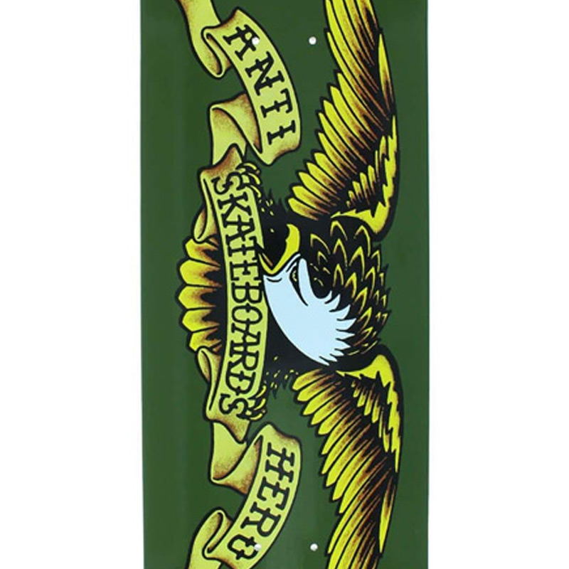 Anti Hero Classic Eagle Skateboard Deck Olive 8.38 Anti Hero Classic Eagle Skateboard Deck Olive 8.38