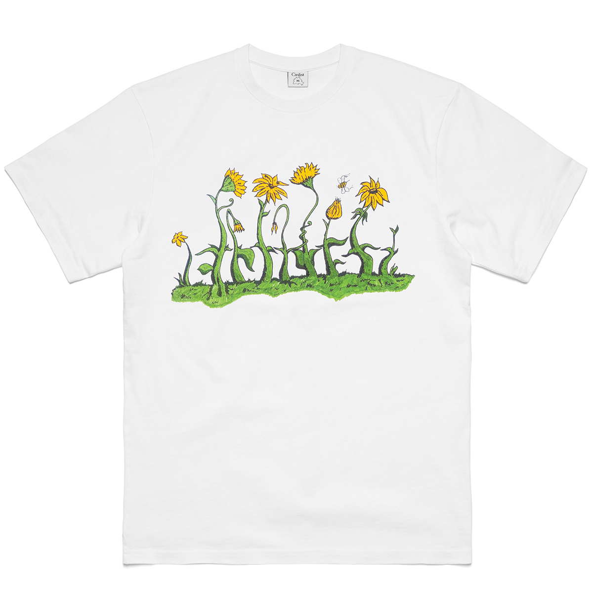 Civilist Flower T-Shirt White