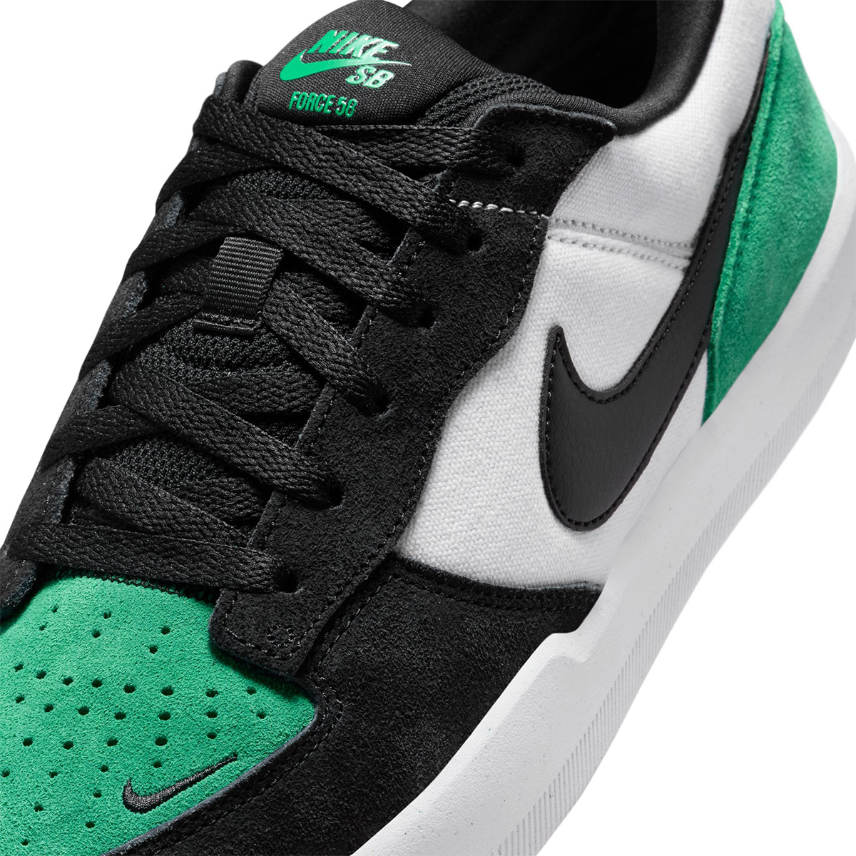 Nike SB Force 58 White/Black-Stadium Green-White Nike SB Force 58 White/Black-Stadium Green-White