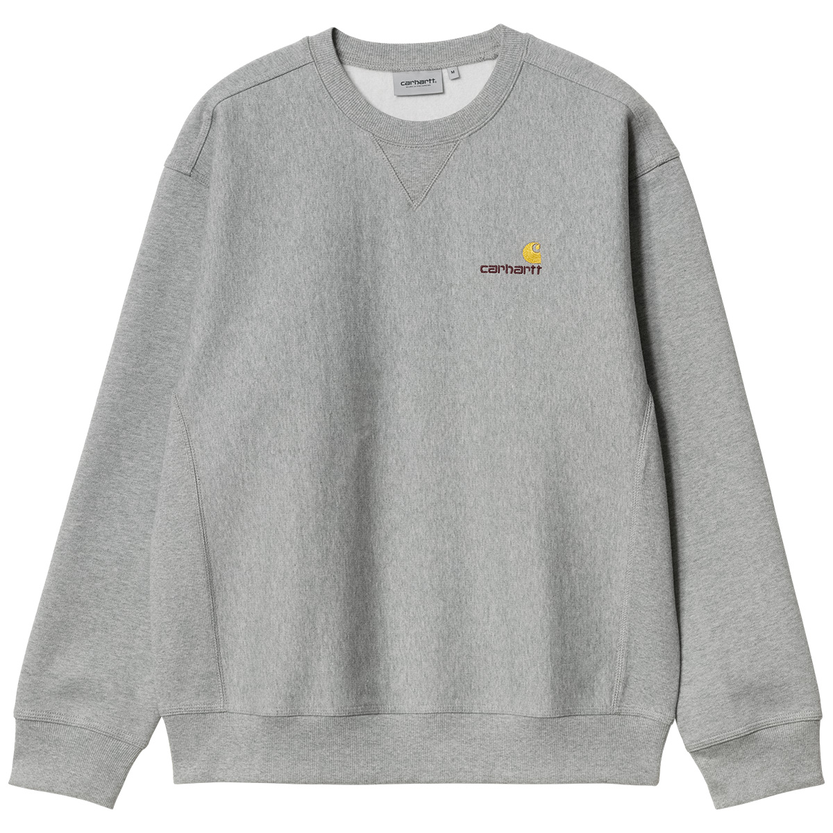Carhartt WIP American Script Crewneck Sweater Grey Heather Carhartt WIP American Script Crewneck Sweater Grey Heather