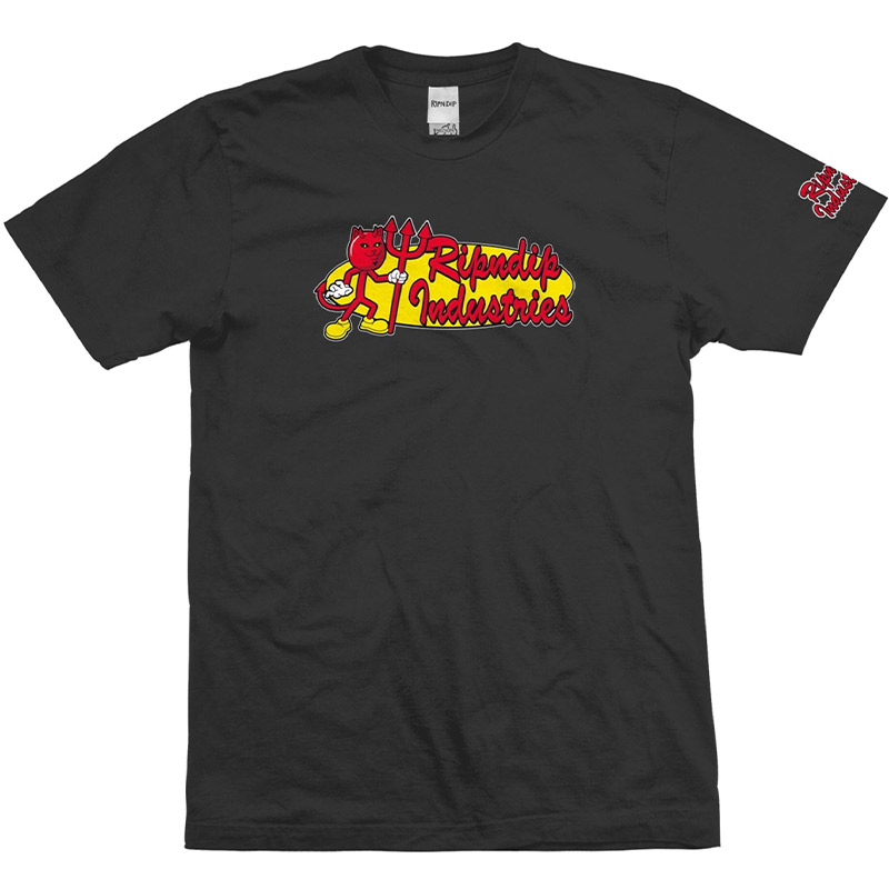 RIPNDIP Industries T-shirt Vintage Black RIPNDIP Industries T-shirt Vintage Black