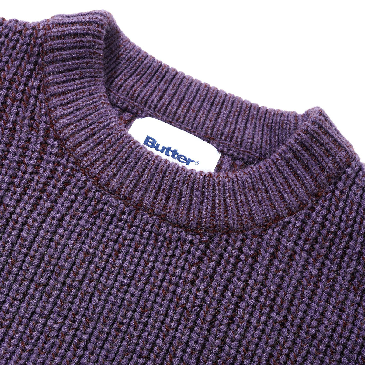 Butter Goods Drain Knit Sweater Berry