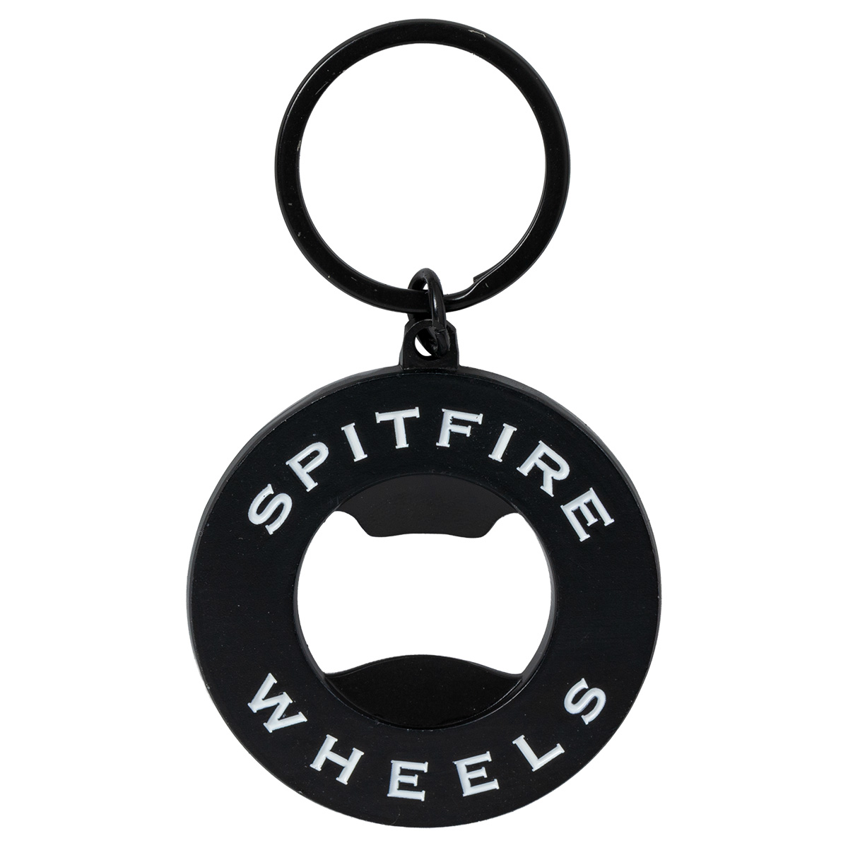 Spitfire Classic Swirl Bottle Opener Keychain Black/White
