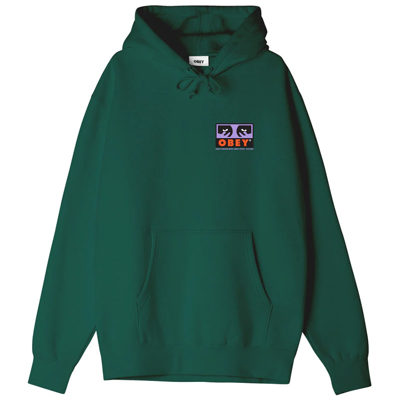 Obey Subvert Hooded Sweater Adventure Green Obey Subvert Hooded Sweater Adventure Green