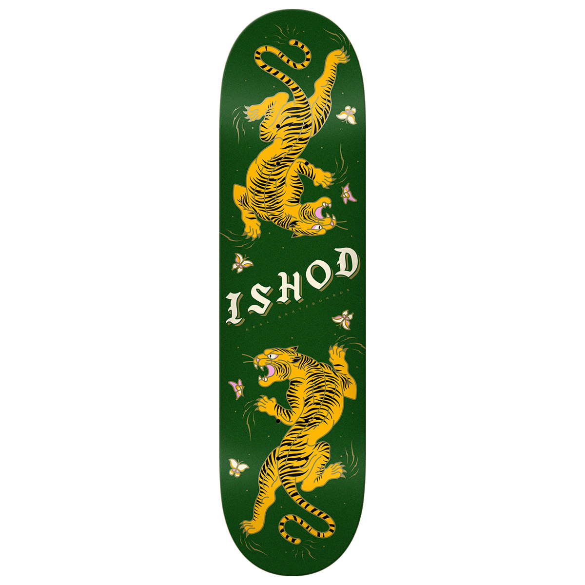 Real Ishod Cat Scratch Glitter Twin Tail Skateboard Deck 8.5