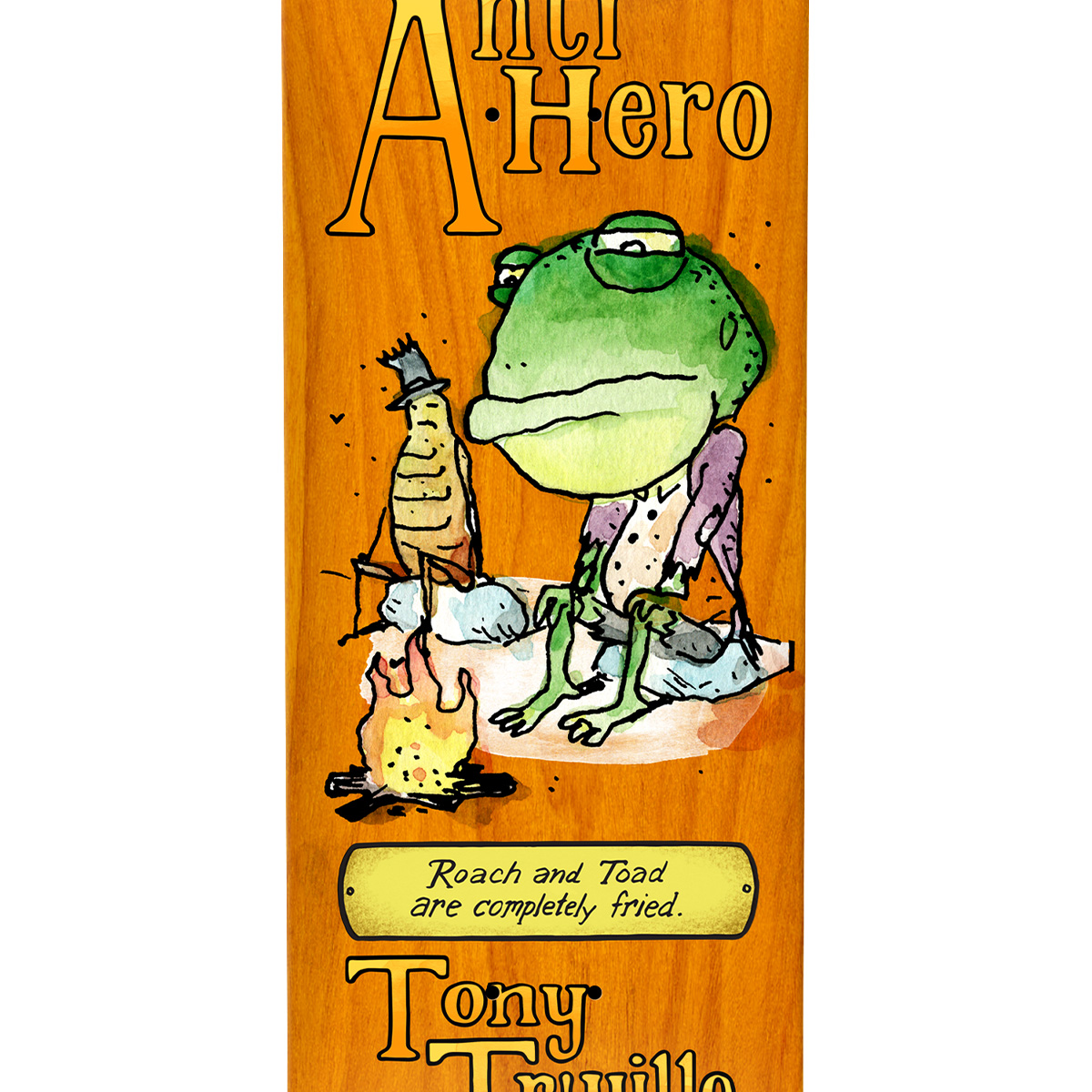 Anti Hero Trujillo Roach And Toad Skateboard Deck 9.0 Anti Hero Trujillo Roach And Toad Skateboard Deck 9.0