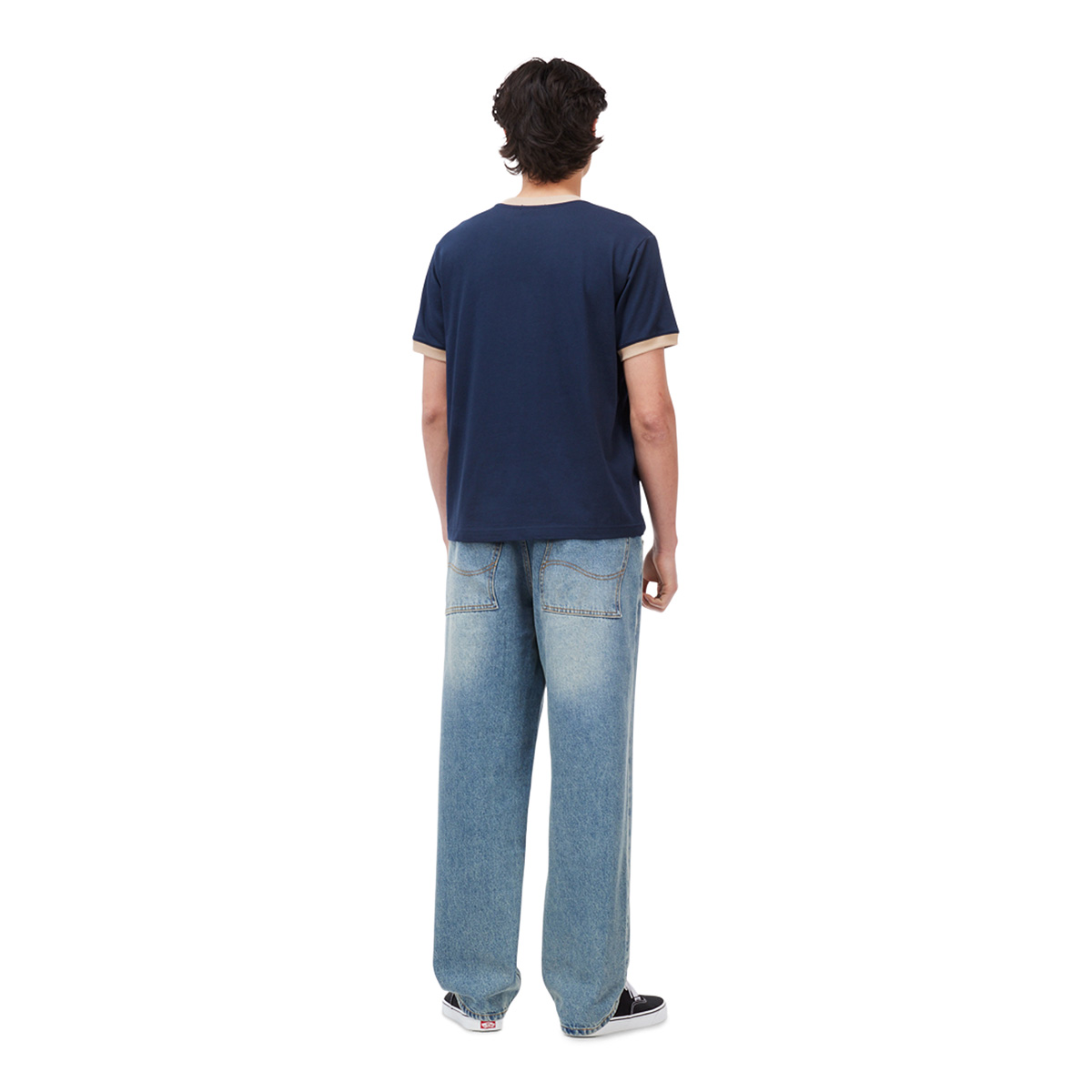 Dime Arch Ringer T-Shirt Navy