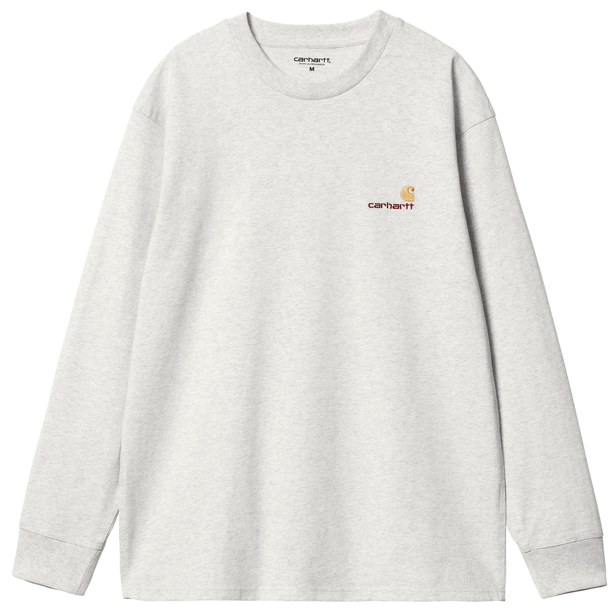 Carhartt WIP American Script Longsleeve T-Shirt Ash Heather