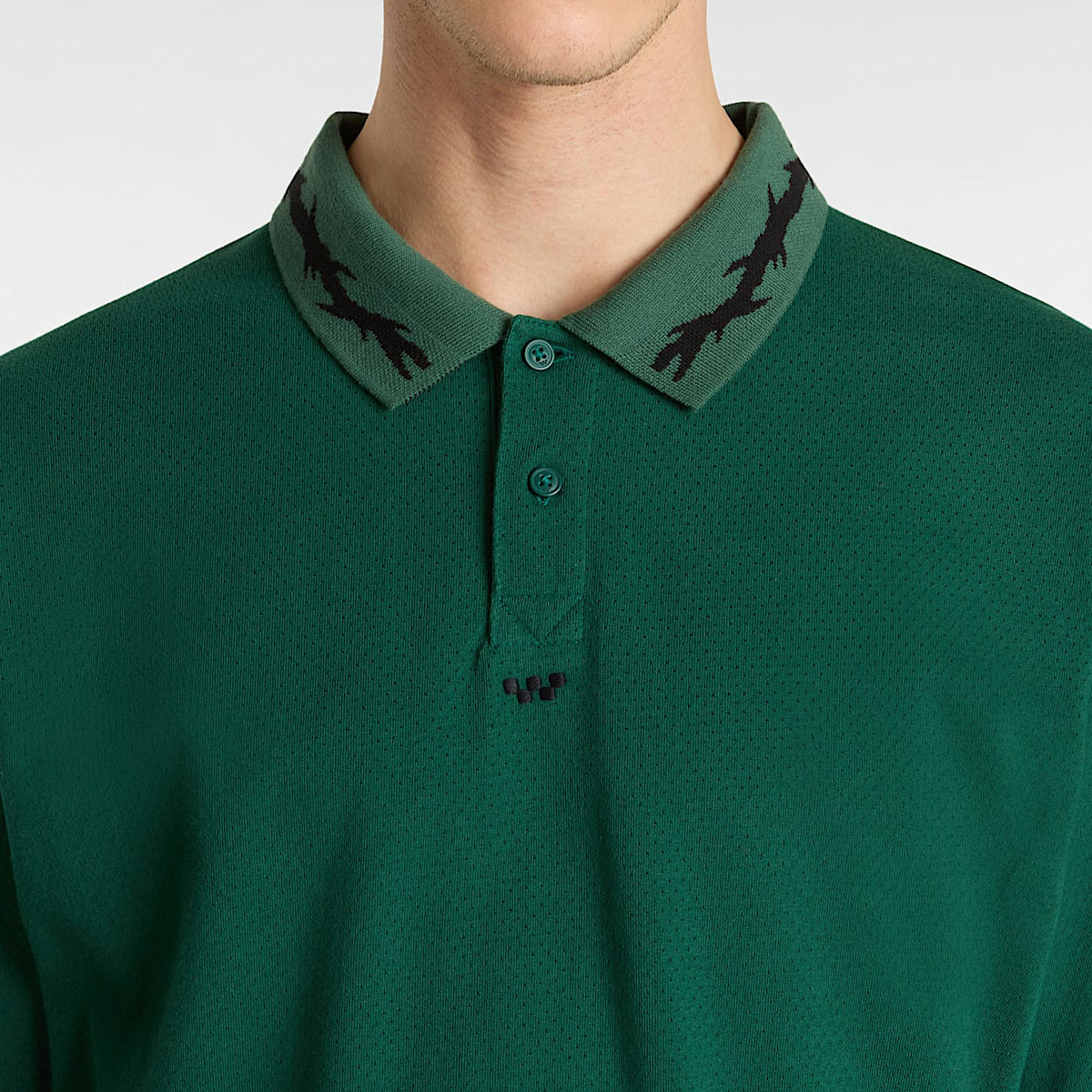 Vans Skate Mesh Polo Shirt Rain Forest Vans Skate Mesh Polo Shirt Rain Forest