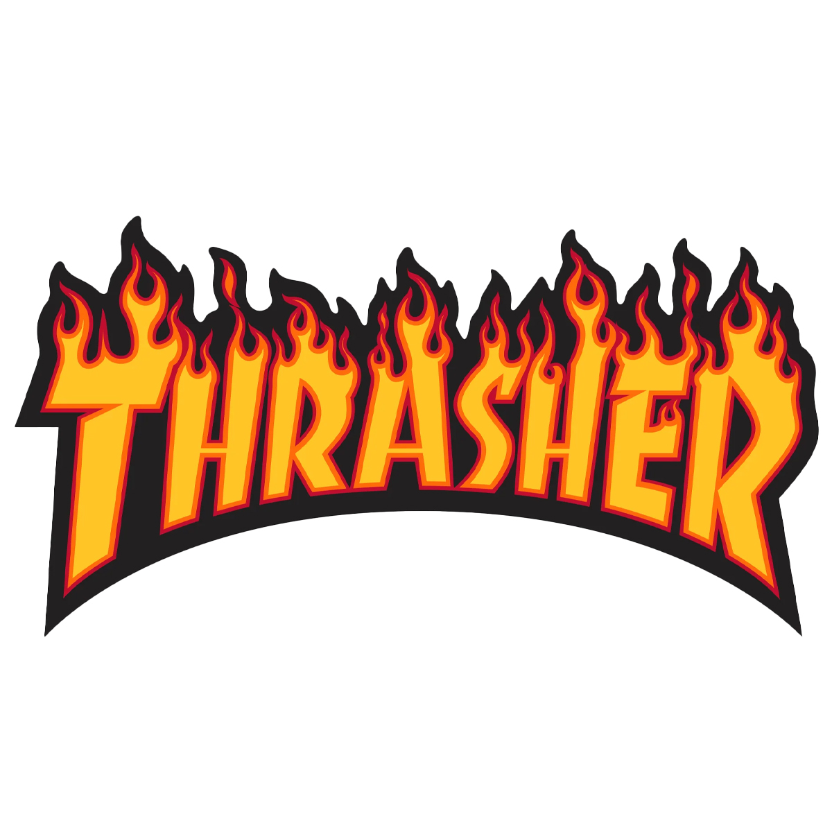 Thrasher Flame Sticker Large