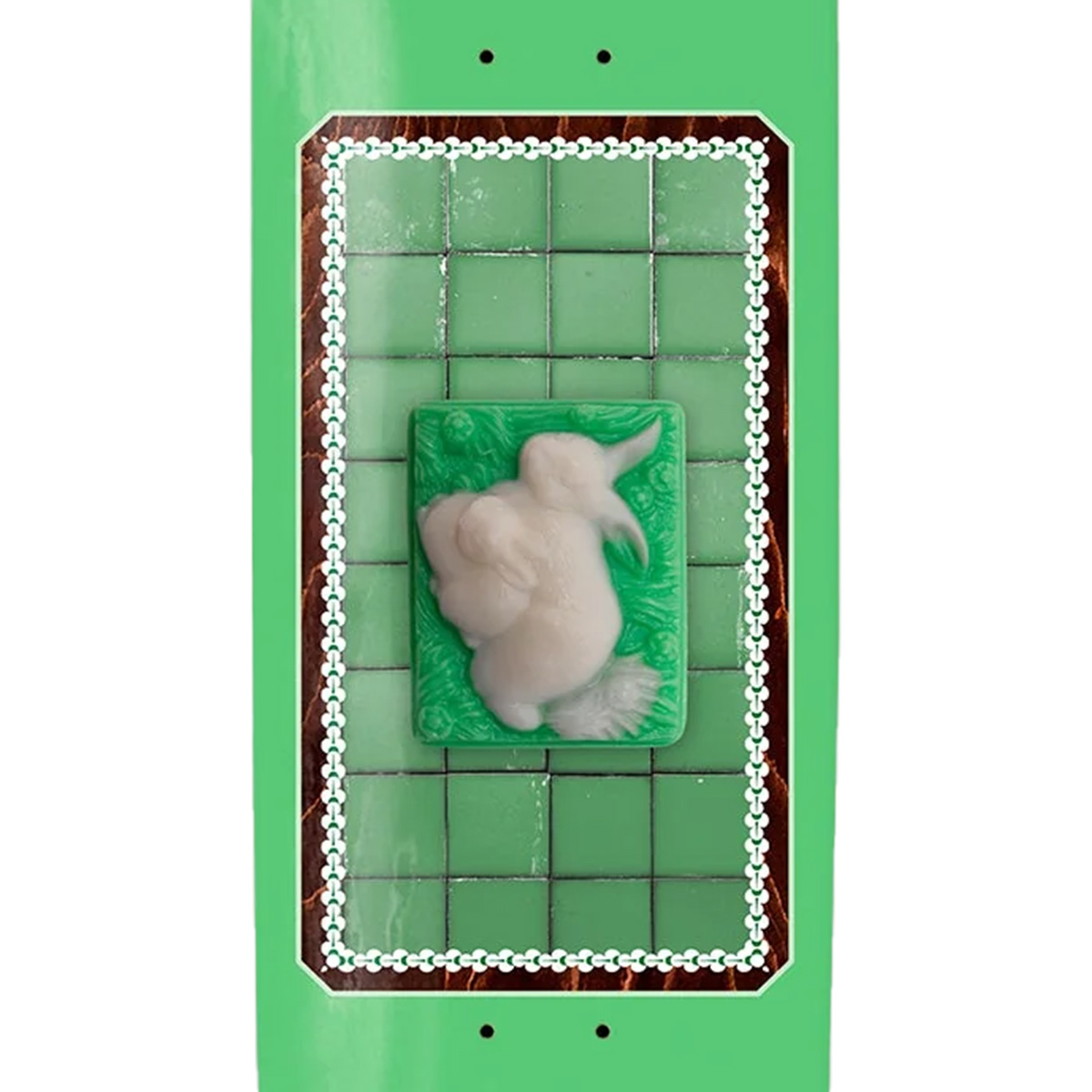 Pass Port Bunny Soap Series Skateboard Deck Green 8.874