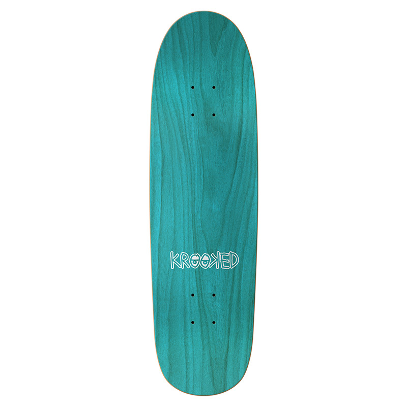 Krooked Team Eyes Shaped LG Skateboard Deck 9.3 Krooked Team Eyes Shaped LG Skateboard Deck 9.3