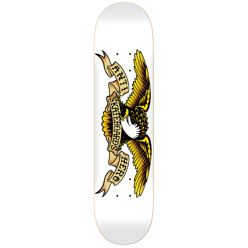 Anti Hero Classic Eagle Skateboard Deck White 8.75 Anti Hero Classic Eagle Skateboard Deck White 8.75