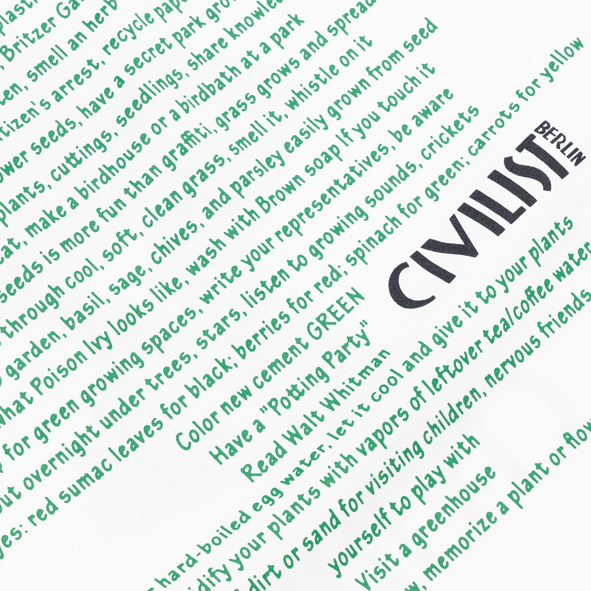 Civilist Tomato T-Shirt White Civilist Tomato T-Shirt White
