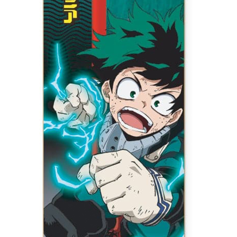 Primitive x My Hero Academia Izuku Midoriya Skateboard Deck Green 8.5