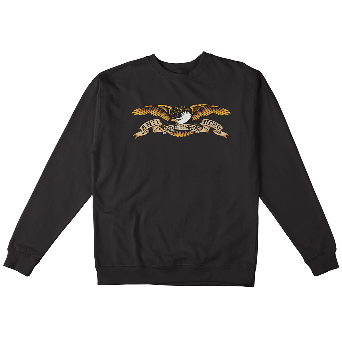 Anti Hero Eagle Crewneck Sweater Black