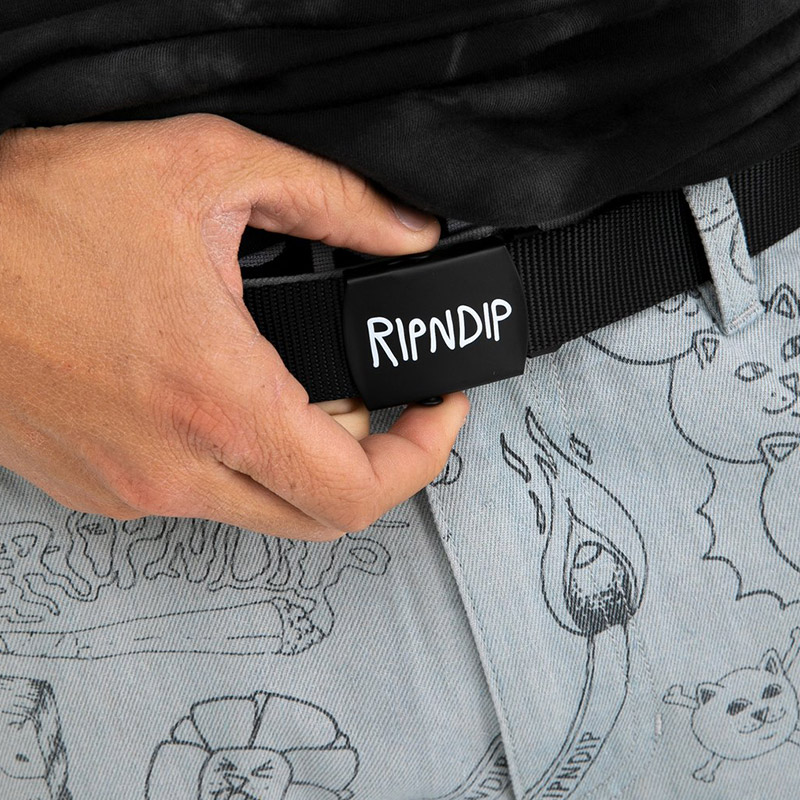 RIPNDIP Lord Nermal Web Belt Black