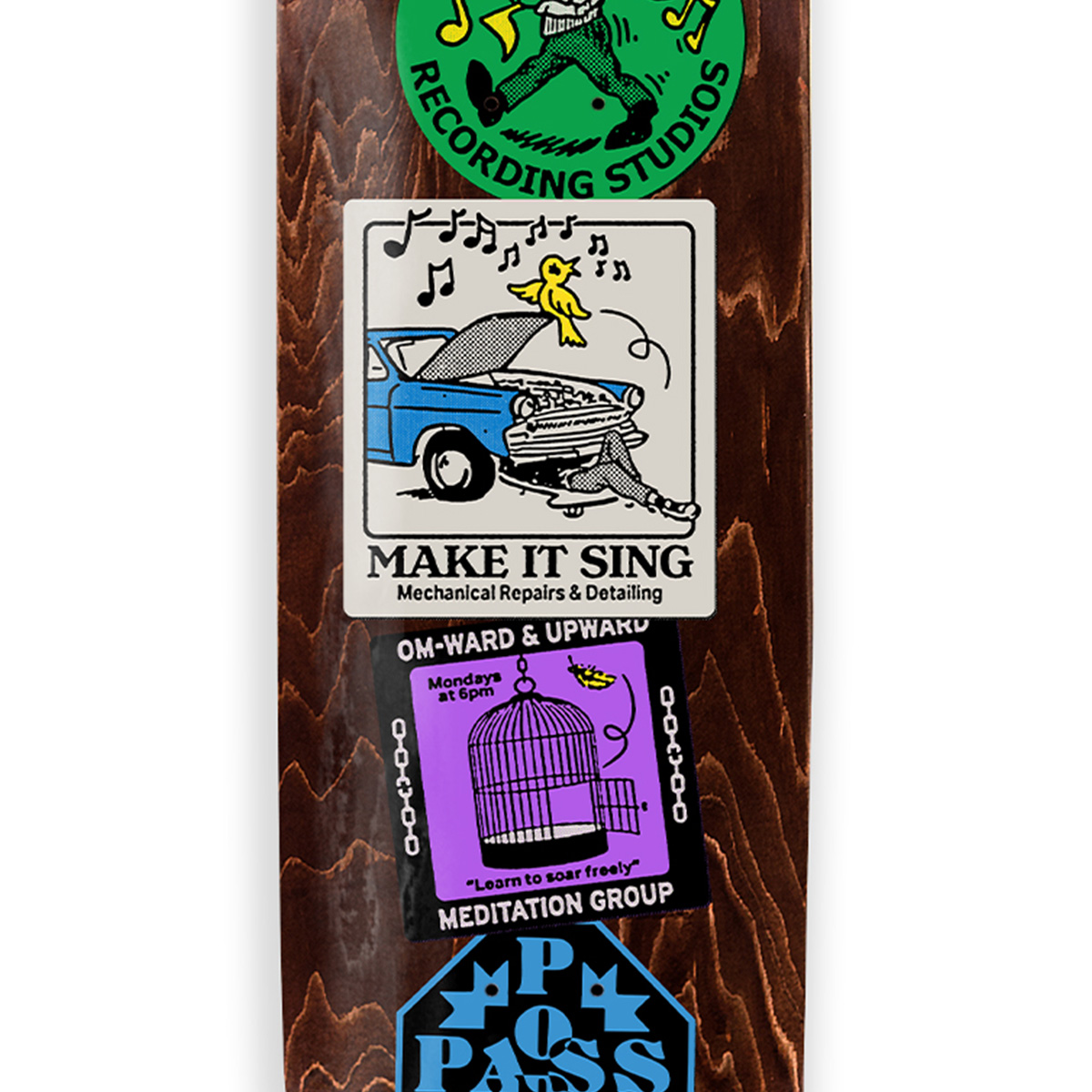 Pass Port Om-ward & Upward Coaster Series Skateboard Deck 8.375