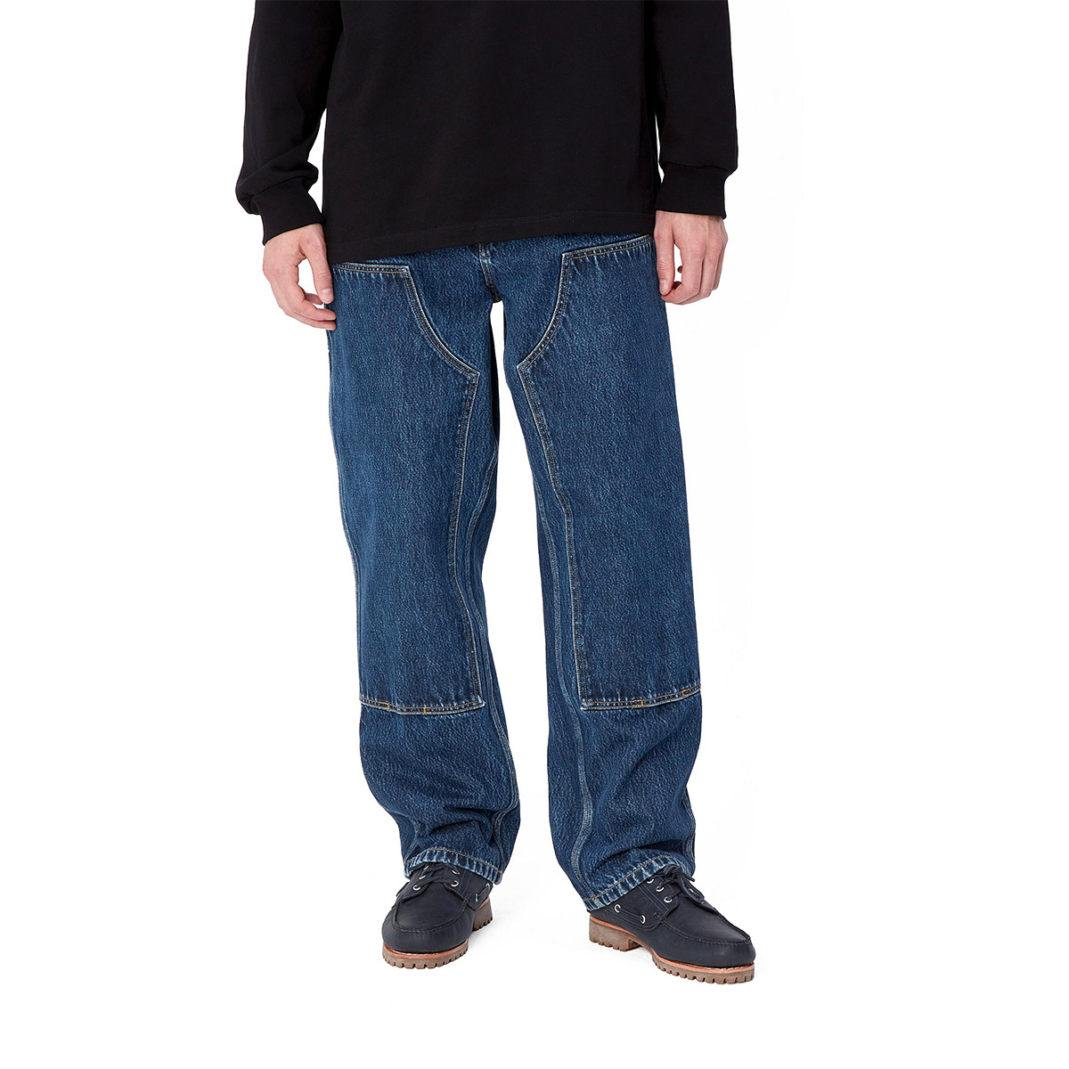 Carhartt WIP Double Knee Pant Blue Stone Washed