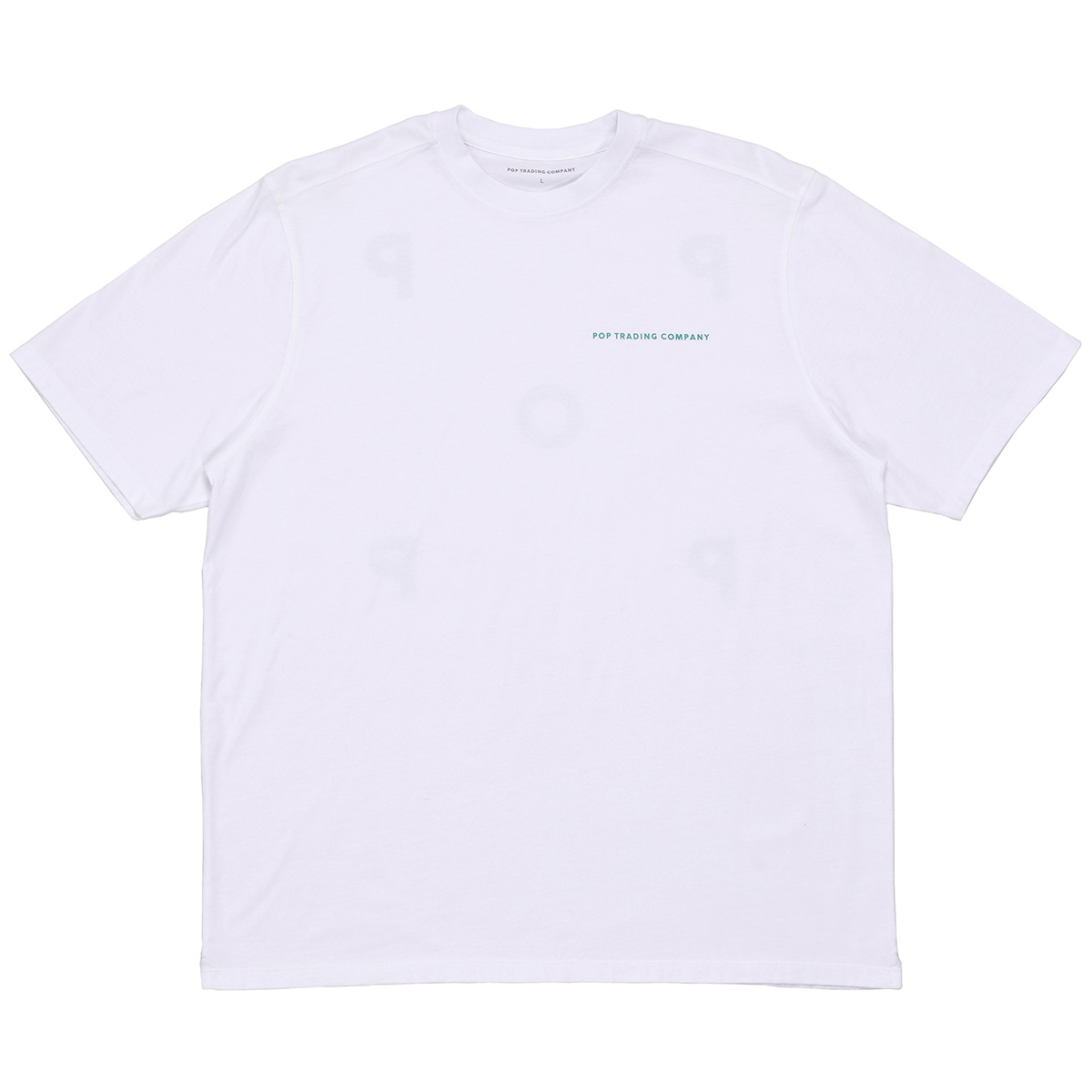 POP Logo T-Shirt White/Peacock Green POP Logo T-Shirt White/Peacock Green