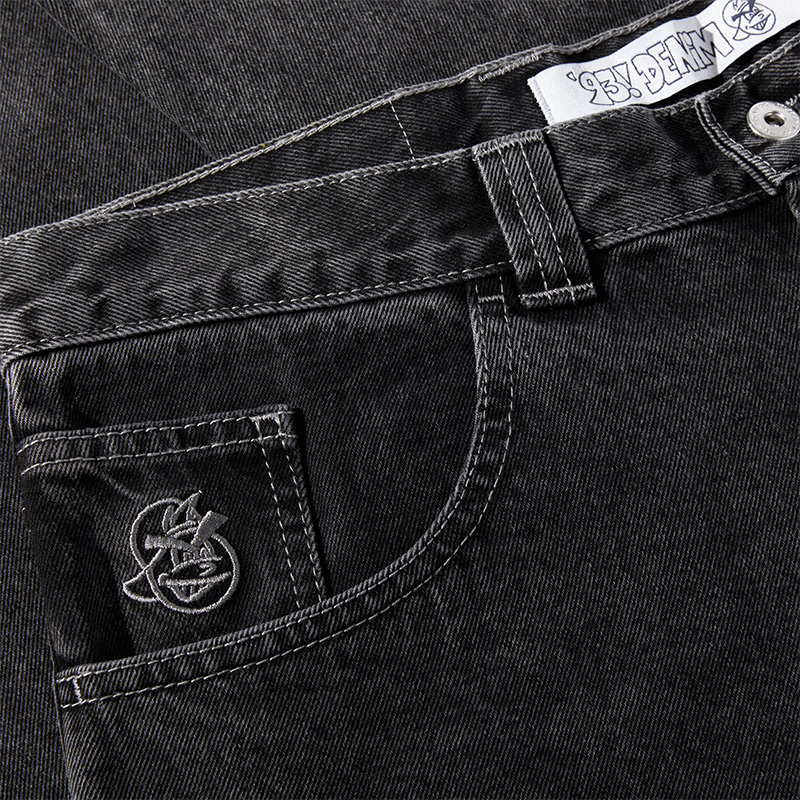 Polar 93! Denim Pants Silver Black Polar 93! Denim Pants Silver Black