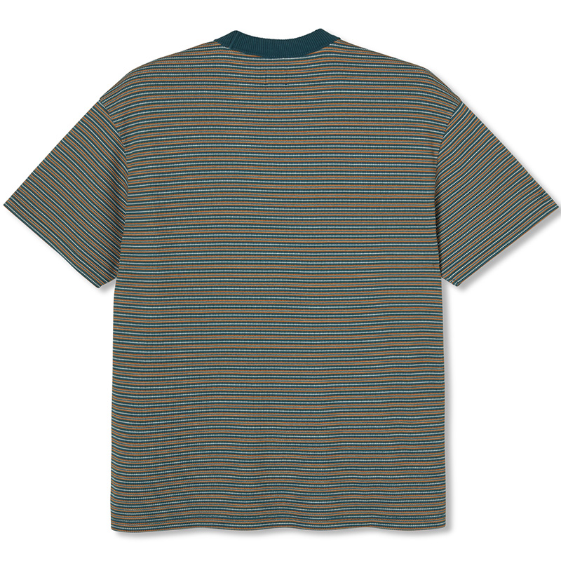 Polar Stripe Shin T-Shirt Teal Polar Stripe Shin T-Shirt Teal