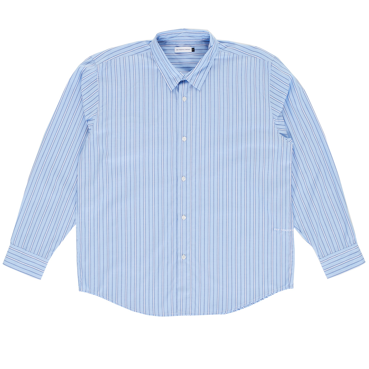 POP Striped Logo Shirt Blue POP Striped Logo Shirt Blue