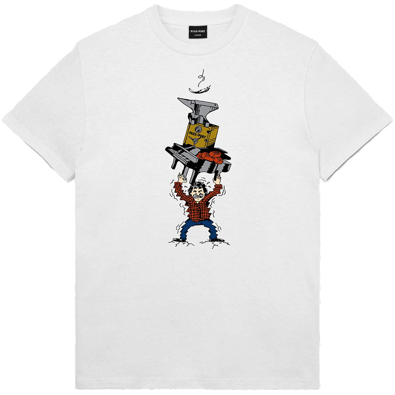 Pass Port Weighed Down T-Shirt White Pass Port Weighed Down T-Shirt White