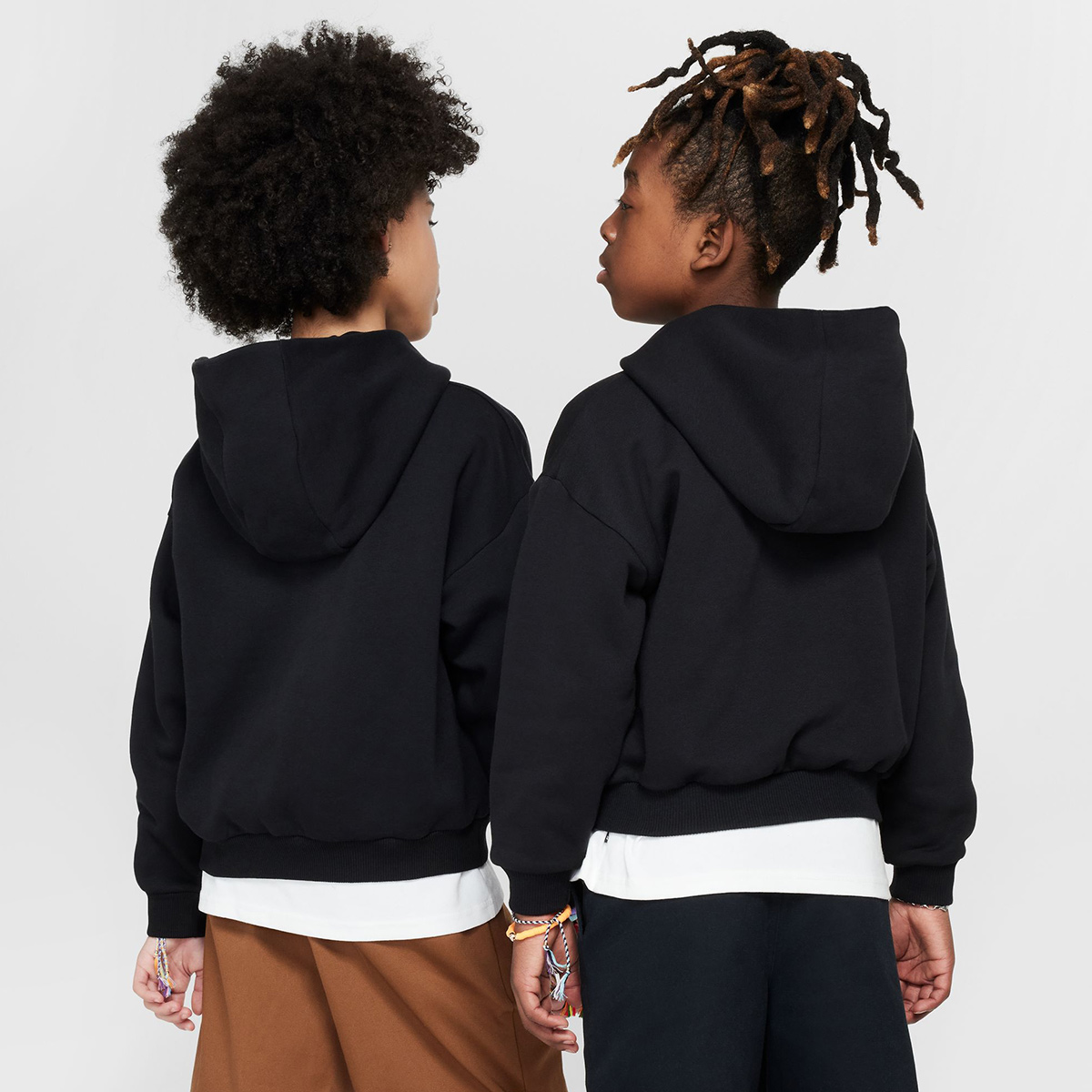 Nike SB Kids Icon Easyon Fleece Hooded Sweater Black/White
