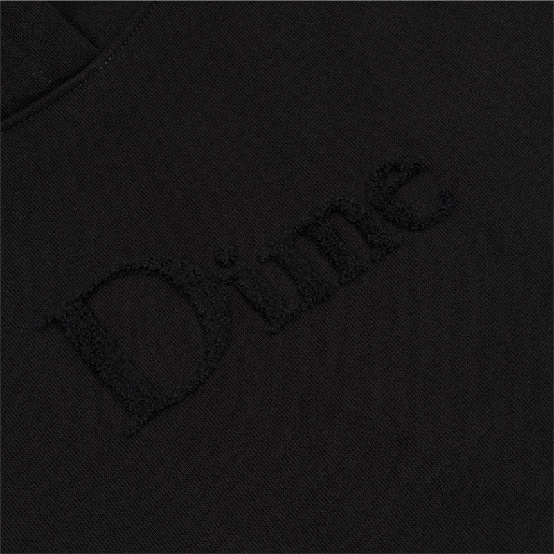 Dime Classic Chenille Logo Hoodie Black Dime Classic Chenille Logo Hoodie Black