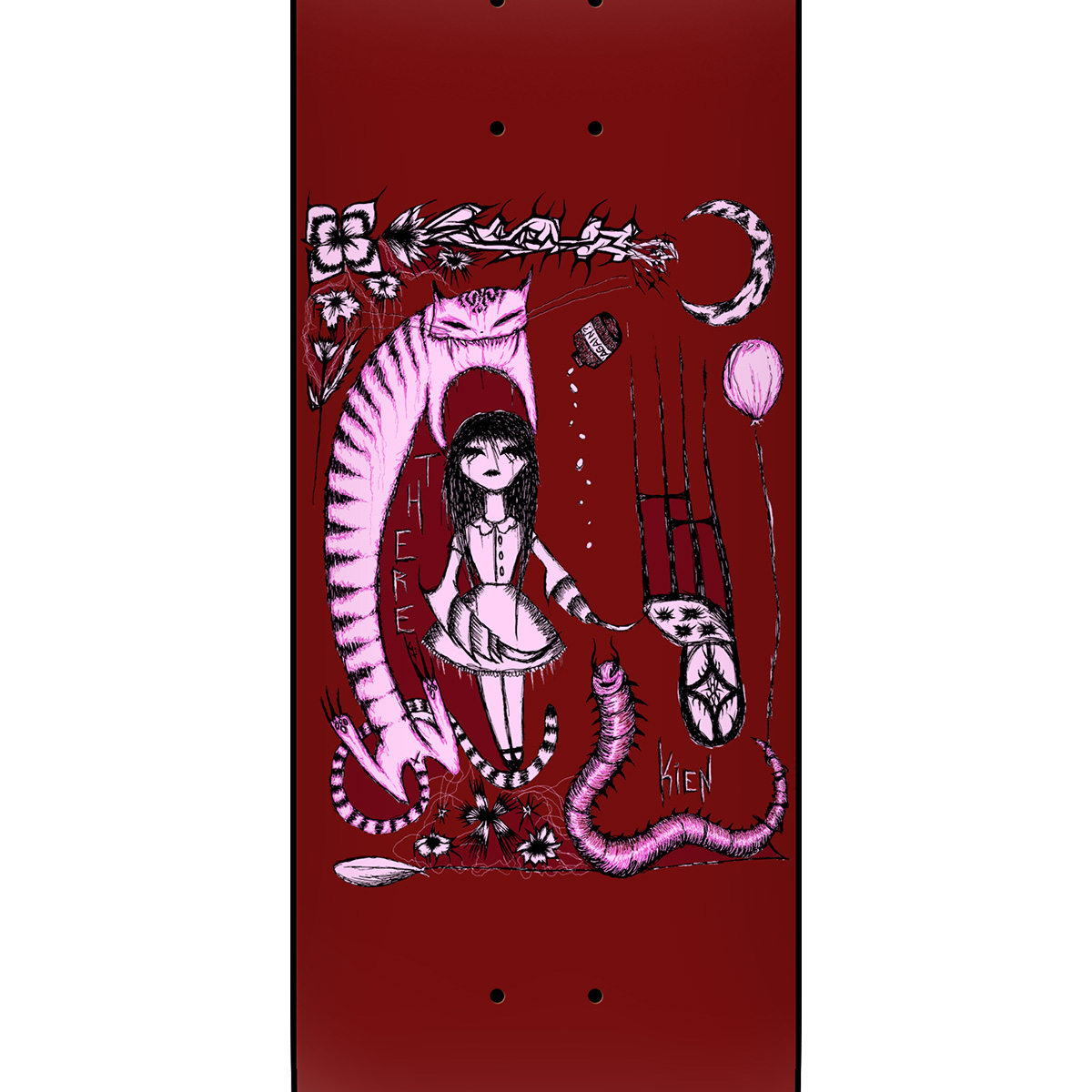 THERE Kien Nightmare Realm Skateboard Deck 8.38