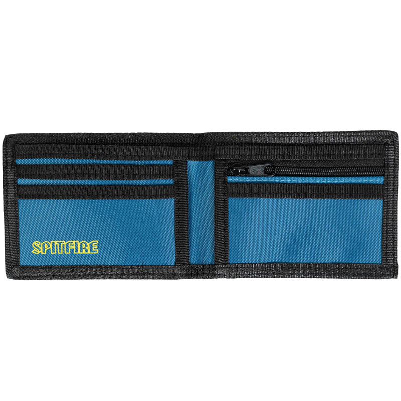 Spitfire Bighead Swirl Bi-Fold Wallet Navy/Gold