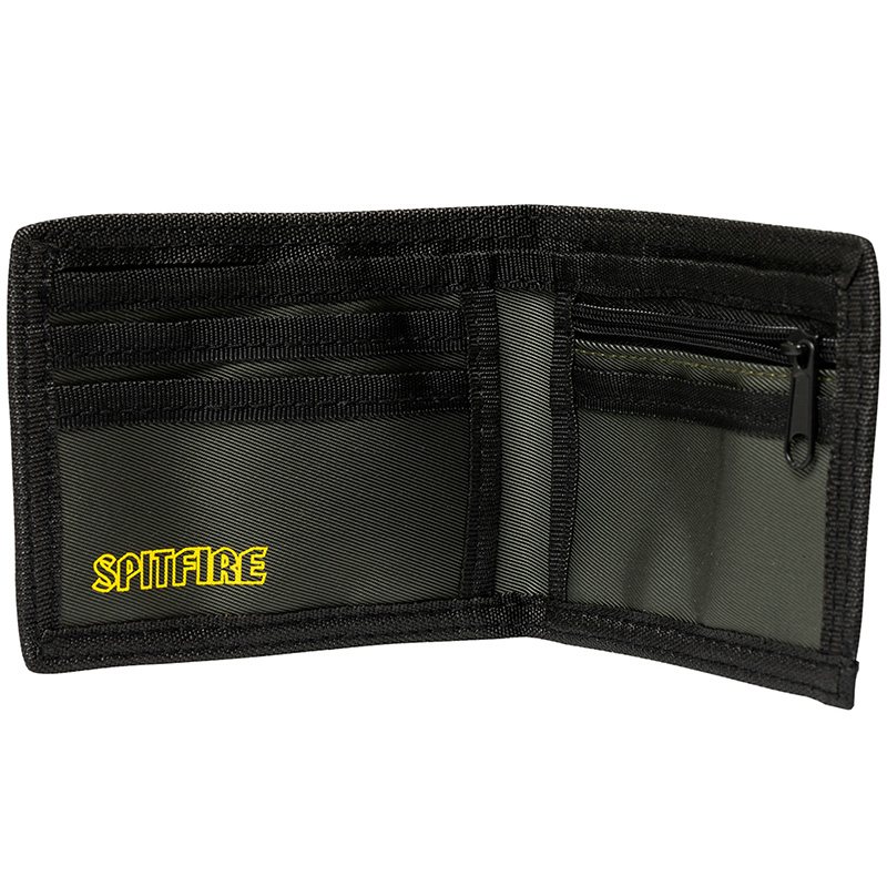 Spitfire Bighead Fill Bi-Fold Wallet Charcoal/Yellow Spitfire Bighead Fill Bi-Fold Wallet Charcoal/Yellow