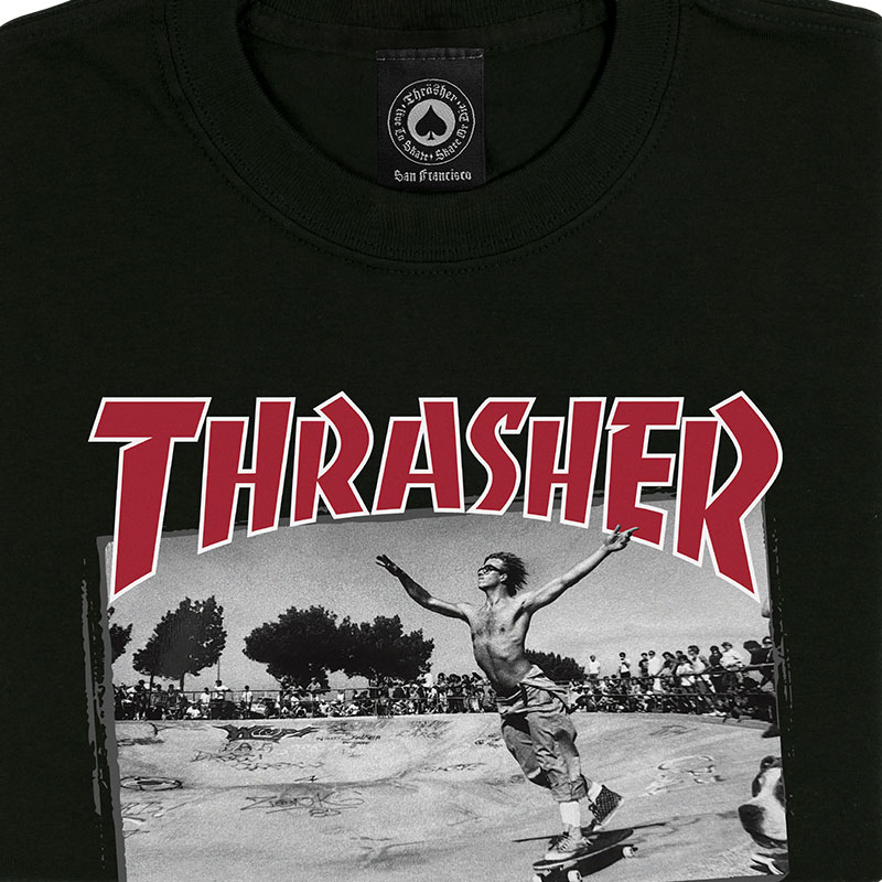 Thrasher Jake Dish T-Shirt Black Thrasher Jake Dish T-Shirt Black