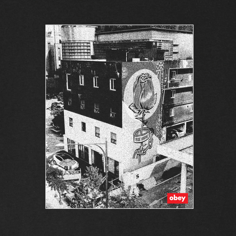 Obey South Korea Photo T-Shirt Black Obey South Korea Photo T-Shirt Black