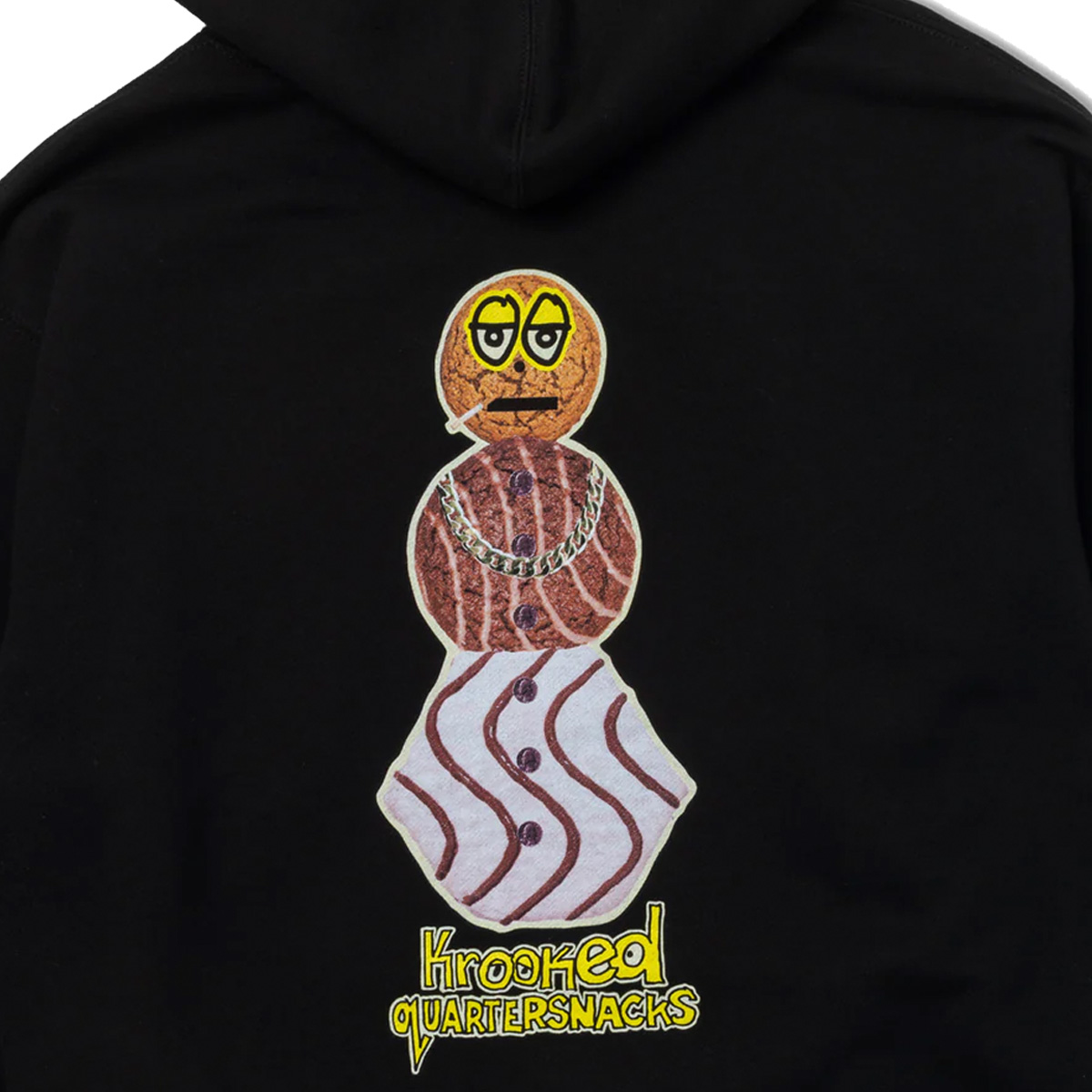 Krooked x Quartersnacks Snackman Hoodie Black