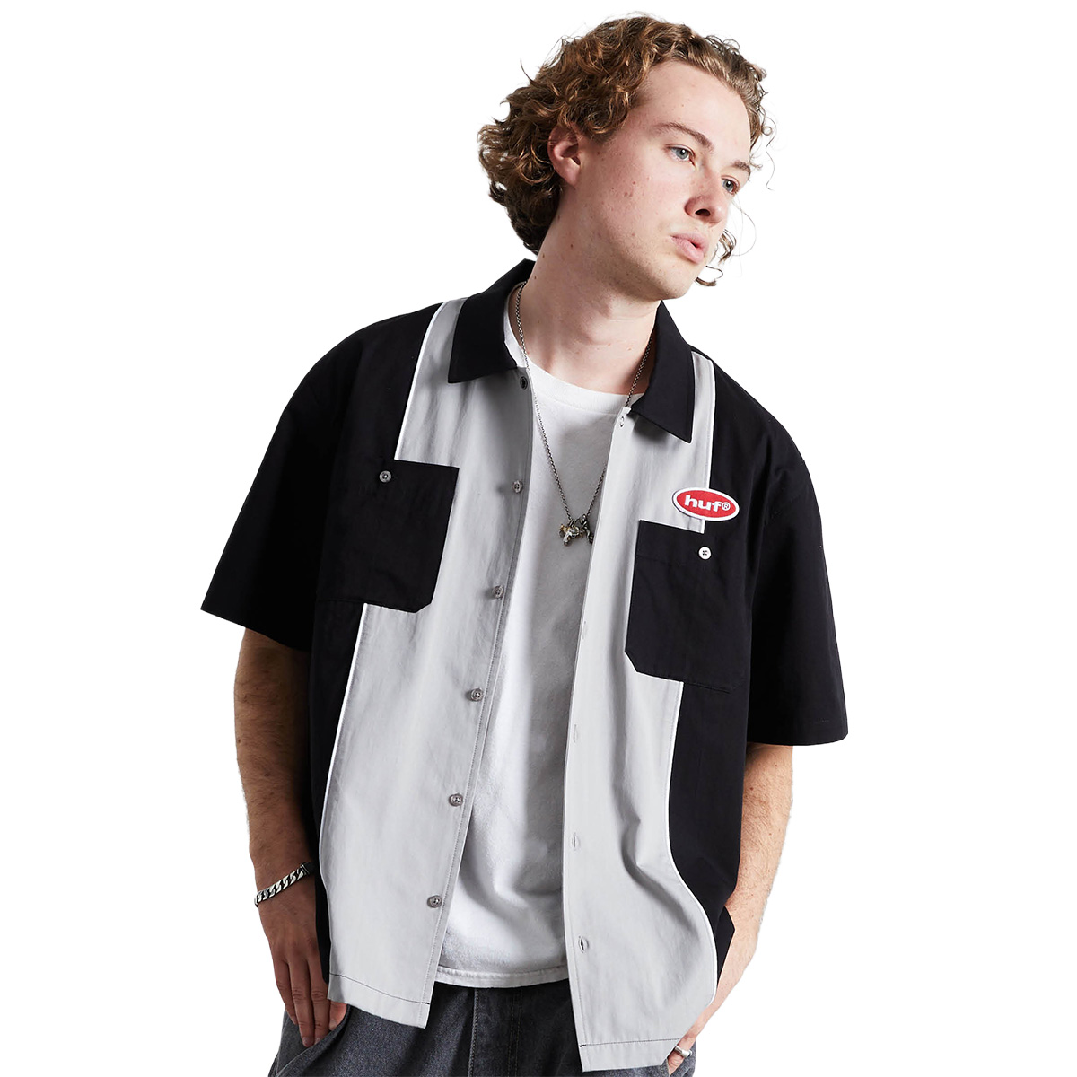 HUF Urethane Work Shirt Black