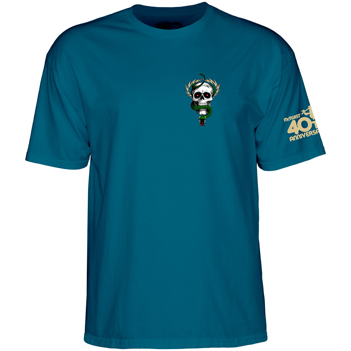 Powell Peralta Mike McGill 40th Anniversary McTwist T-shirt Galapagos Blue