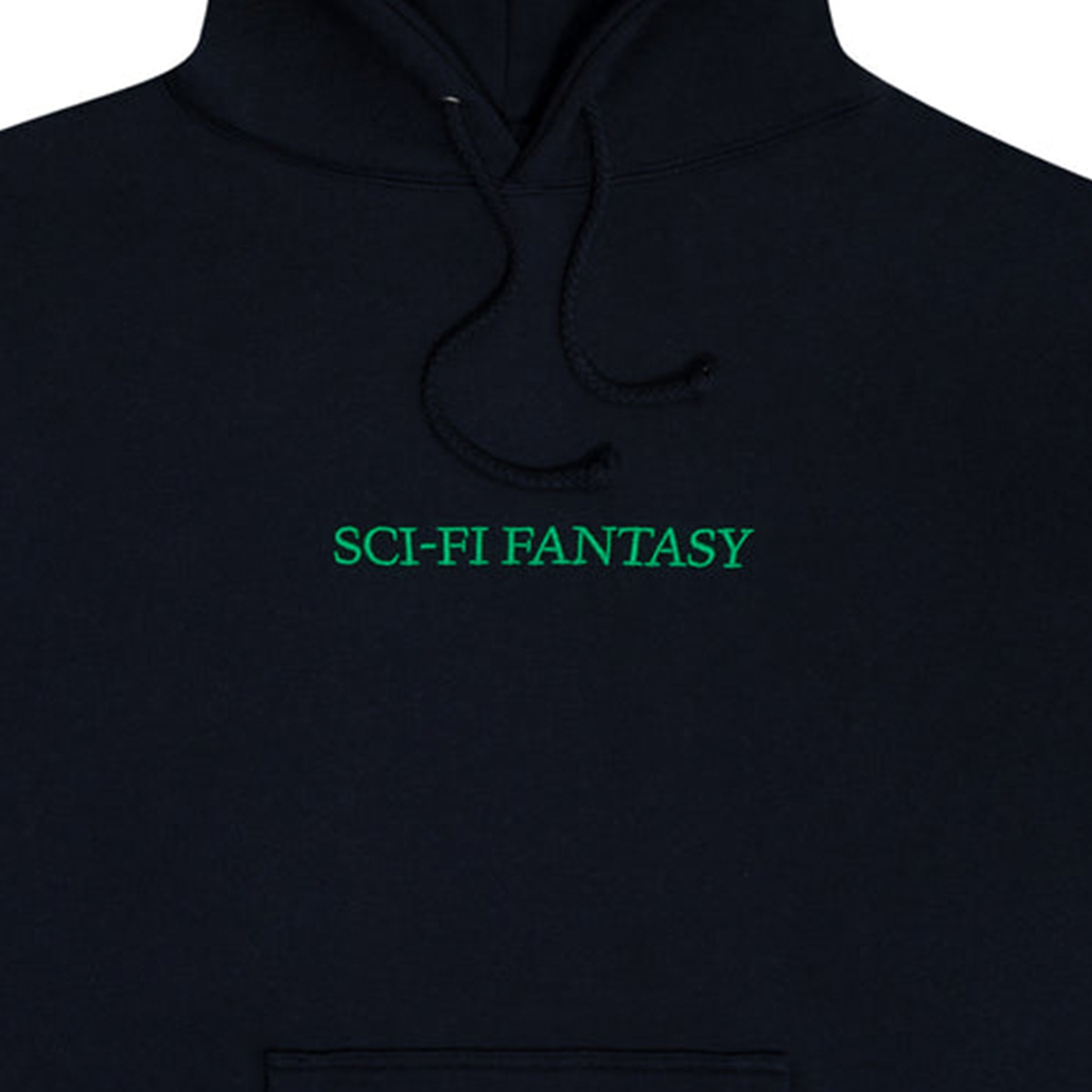 Sci-Fi Logo Hooded Fleece Sweater Indigo