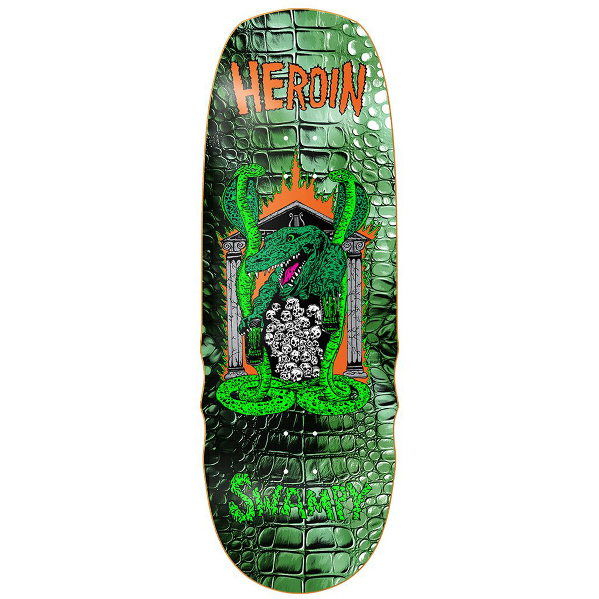 Heroin Swampy Knock Off Skateboard Deck 10.6