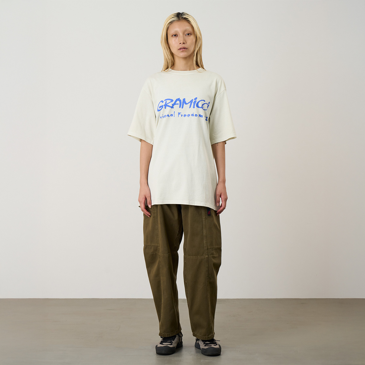 Gramicci Freedom T-Shirt Pigment Dyed Natural Pigment