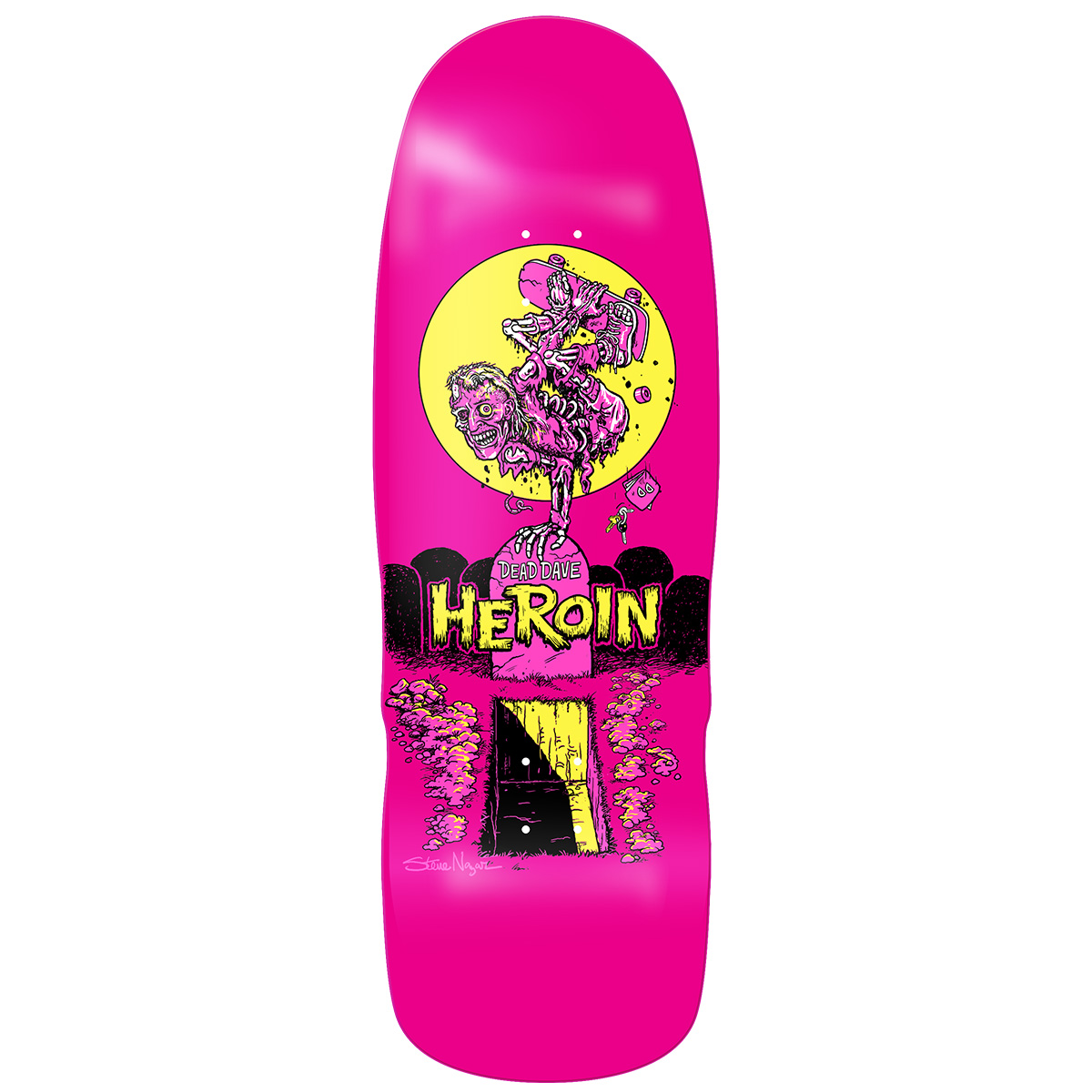 Heroin Dead Dave Zombie Skateboard Deck 10.4 Heroin Dead Dave Zombie Skateboard Deck 10.4