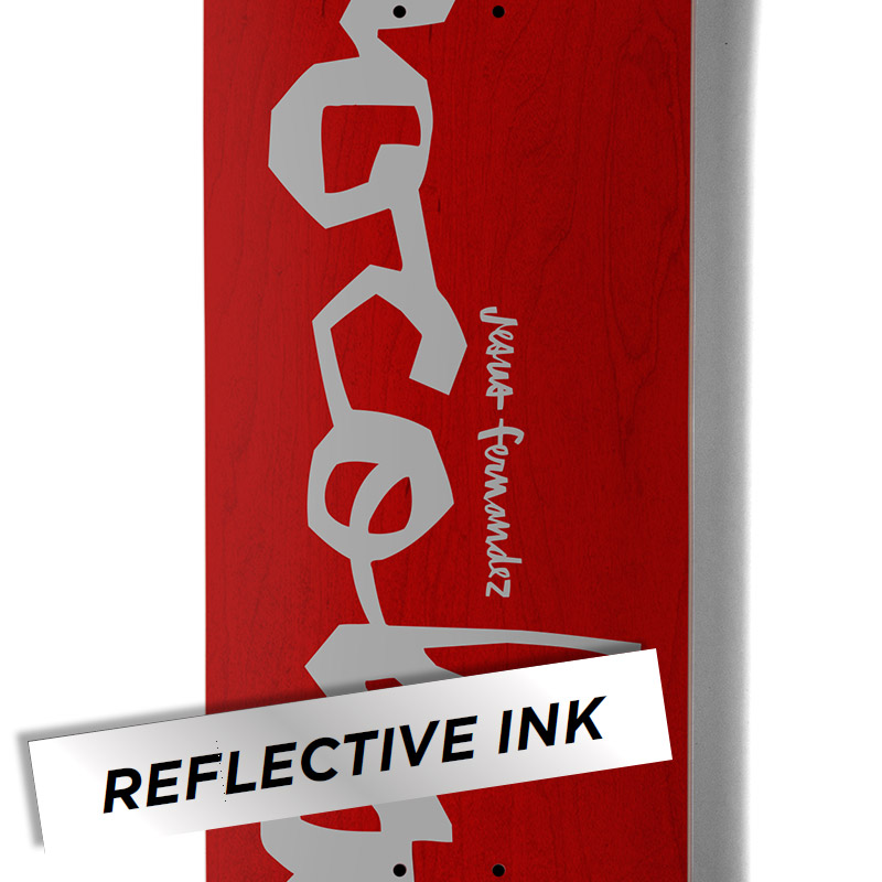 Chocolate Fernandez Reflective Chunk Skateboard Deck 8.125