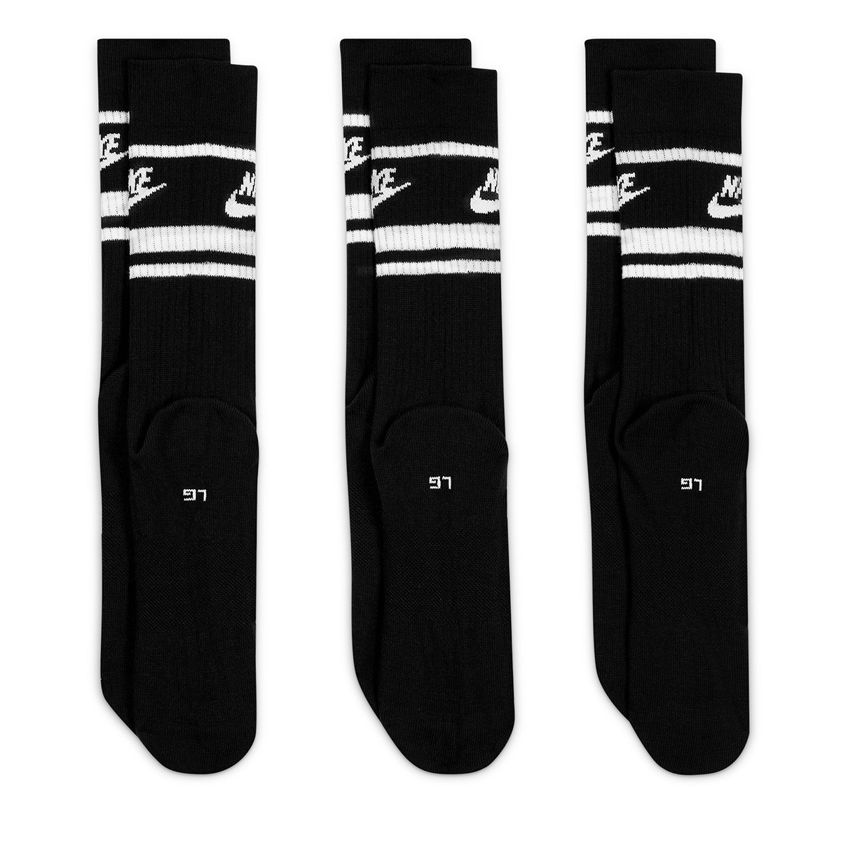 Nike SB Sportwear Everyday Essential Crew Sock Black/White 3-Pack Nike SB Sportwear Everyday Essential Crew Sock Black/White 3-Pack